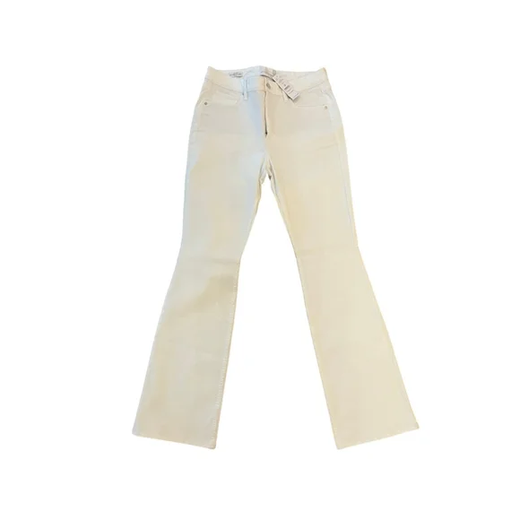 NWT White House Black Market White High-Rise Skinny Flare Jeans Size 8 - Picture 5 of 12